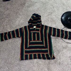 Cute Rasta jacket with front pocket and hood <aka hemp hippie jacket> handmade
